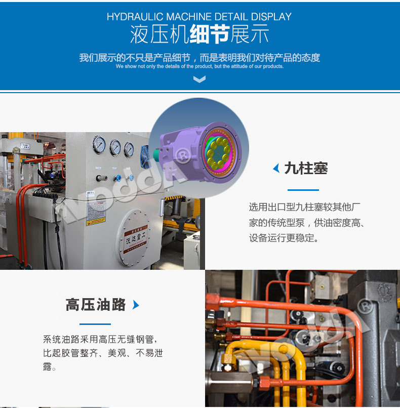 四(si)柱液壓機詳情(qing)