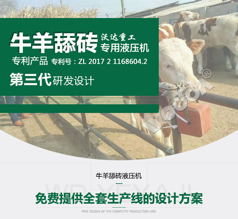 牛羊(yáng)舔磚專(zhuan)用液壓(yā)機